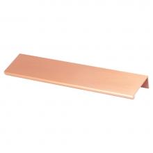 Berenson 1049-40BC-P - Bravo 169mm CC Brushed Copper Edge Pull - Part measures 1/16in. Thickness