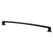 Berenson 2169-1055-P - Hearthstone 18 inch CC Matte Black Appliance Pull