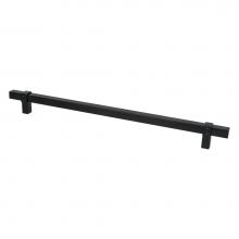 Berenson 5095-4055-P - Rivet Rebel 12in. CC Matte Black Appliance Pull