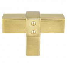 Berenson 5102-4MDB-P - Rivet Rebel Modern Brushed Gold Knob