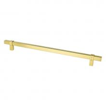 Berenson 5107-4MDB-P - Rivet Rebel 12in. CC Modern Brushed Gold Appliance Pull