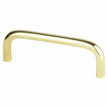 Berenson 6052-303-P - Zurich 3 1/2in Polished Brass Pull