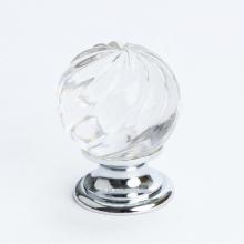 Berenson 7032-926-C - Europa Crystal Swirl Polished Chr. Knob