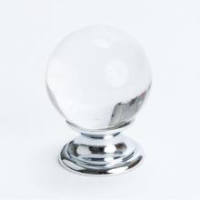 Berenson 7038-926-C - Europa Crystal Ball Polished Chrome Knob