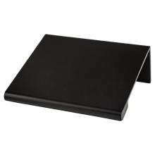 Berenson 9002-4055-P - Contemporary Advantage Two 25.4mm CC Matte Black Edge Pull - Part measures 1/16in. thickness.