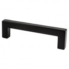 Berenson 9011-4055-P - Contemporary Advantage One 96mm CC Matte Black Square Pull