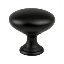 Berenson 9021-1055-P - Traditional Advantage One Matte Black Round Knob