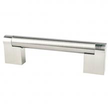 Berenson 9120-1BPN-P - Contemporary Advantage Three 96mm CC Brushed Nickel Bar Pull