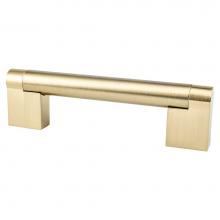 Berenson 9121-10CZ-P - Contemporary Advantage Three 96mm CC Champagne Bar Pull