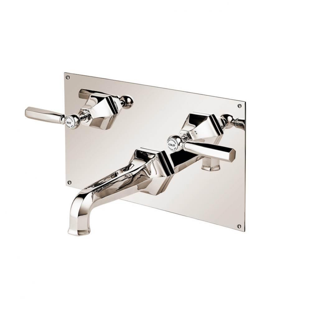 Mastercraft  Lever Complete Concealed 3/4'' Tub Set On Back Plate With White Porcealin B