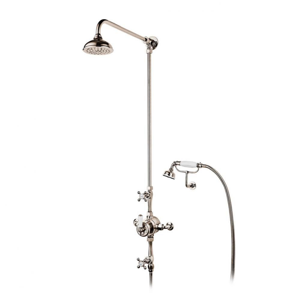 1890''S   Dual Thermostatic Shower & Handspray On Cradle W/ 5'' Shower Hea