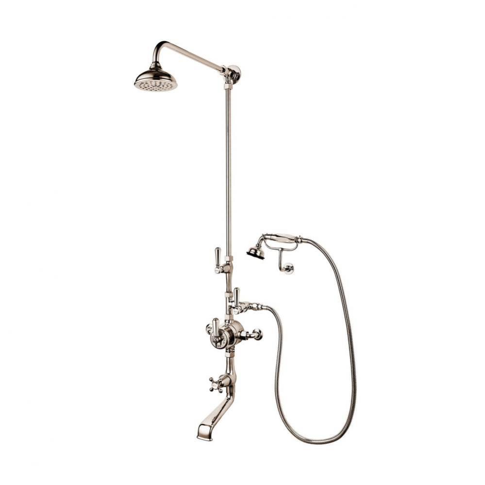 Regent 1900''S  Exposed Thermostatic Shower/Tub And Handspray On Cradle With 5'&apo