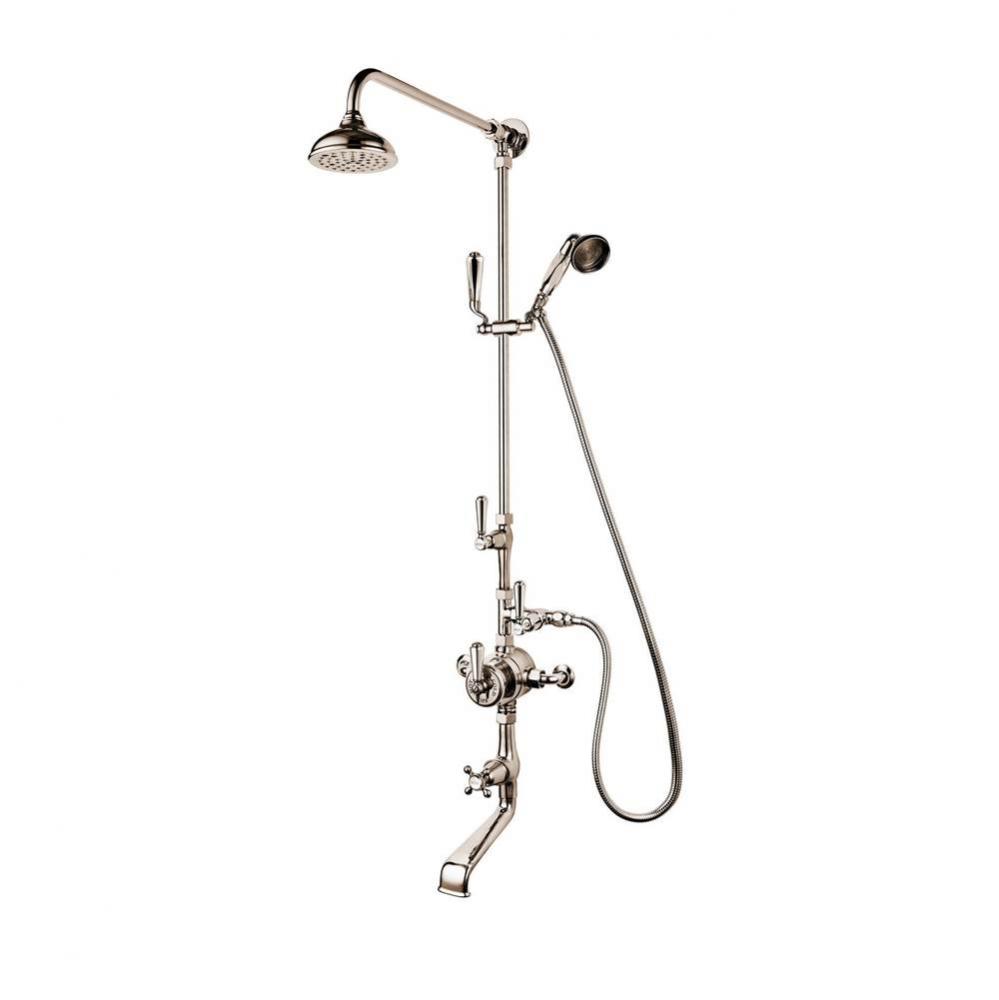Regent 1900''S  Exposed Thermostatic Shower/Tub And Handspray On Slider With 5'&apo