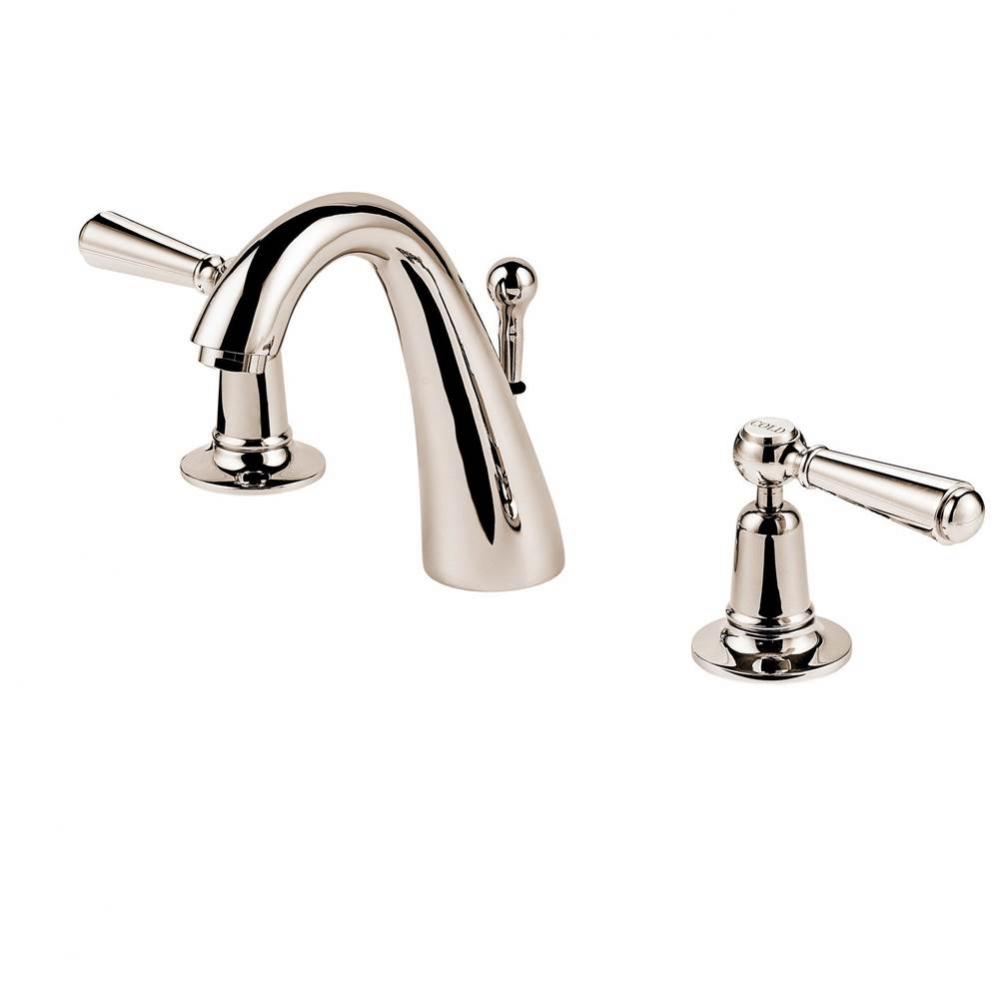 Regent 1900''S Widespread Facuet C Spout With Pop Up Waste (Ceramic Disc) With Metal Lev