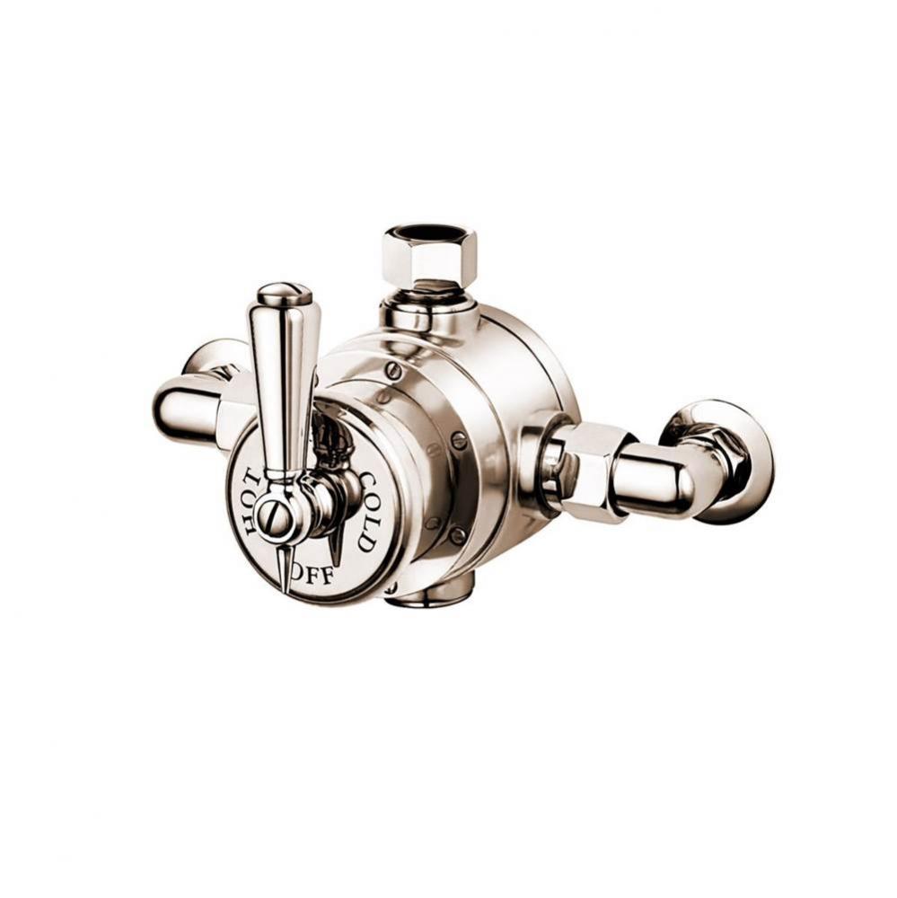 Exposed Thermostatic  Valve Only With Metal Lever (Compression Unions)