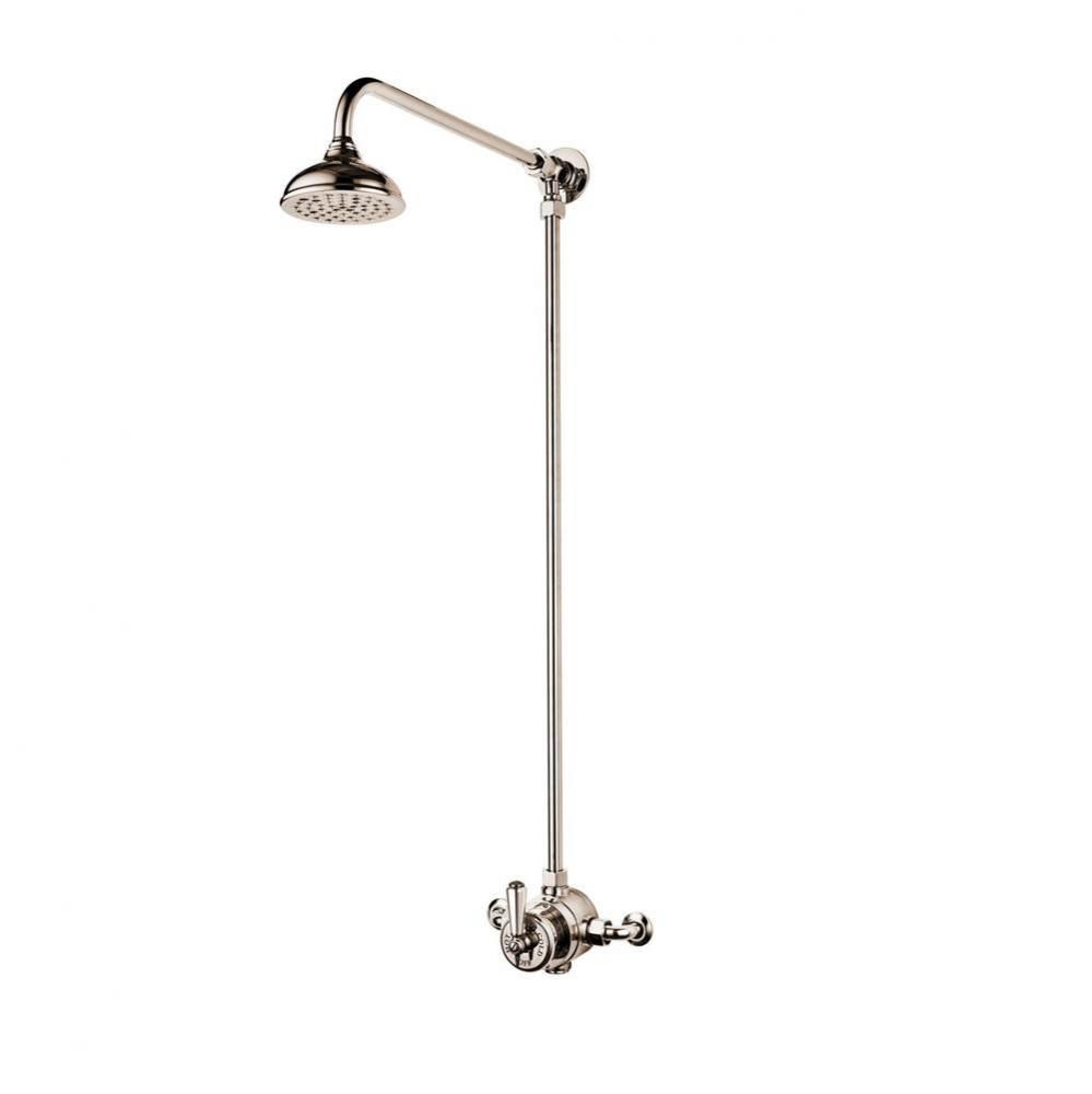 Exposed Thermostatic Shower No Volume Control Metal Lever 5'' Head