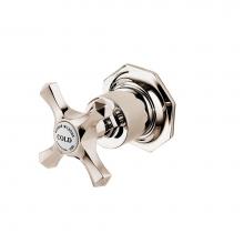 Barber Wilsons and Company MC3470WS-PN - Single 3/4'' Mastercraft Wall Stop (White Porcelain Button)  Specify Button