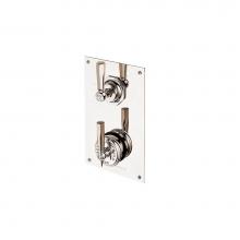 Barber Wilsons and Company MCL53C2D-PN - Mastercraft  Lever Concealed Thermostatic Valve With 2 Way Diverter On Plate With White Porcelain
