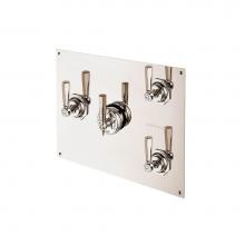 Barber Wilsons and Company MCL53C3-PN - Concealed Mastercraft Thermostatic Valve W/Three Volume Controls On Rectangular Plate