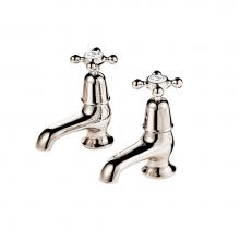 Barber Wilsons and Company R2134-1900 PN - Regent 1900''S Pair 3/4'' Tub Pillar Taps (Ceramic Disc) With White Porcelain