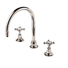 Barber Wilsons and Company R6453-1890-6 PN - 1890''S   Widespread Faucet 6'' Swan Neck Swivel Spout (No Waste Supplied) Wit