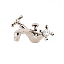 Barber Wilsons and Company R6470-1900 PN - Regent 1900''S Single Hole Faucet With Pop Up Waste (Ceramic Disc) With White Porcelain