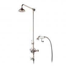 Barber Wilsons and Company RCL5702-1890-CU PN - 1890''S Bonnet Dual Thermostatic Shower & Handspray On Cradle W/5'' Shower