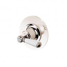Barber Wilsons and Company RCL3450WD2D-P PN - Concealed 2 Way Diverter With White Porcelain Lever And Button On Plate