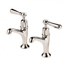 Barber Wilsons and Company RML106-1900 PN - Regent 1900''S Pair Pillar Taps (Ceramic Disc) With Metal Lever And Buttons