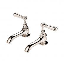Barber Wilsons and Company RML2125-1890 PN - 1890''S Bonnet Pair Basin Taps 5'' Spouts (Ceramic Disc) With Metal Lever And