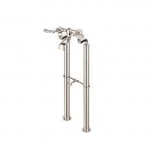 Barber Wilsons and Company RML3310-1890 PC - 1890''S Freestanding Tub Filler W/2'' Riser Sleeves With Metal Levers And Butt