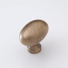 Classic Brass 1195ABB - Oval Knob - 1-5/16''x7/8''