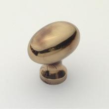 Classic Brass 1196PA - Oval Knob - 1-7/32''x3/4''