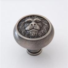 Classic Brass 1452ABN - Lion Knob - 1-1/2''