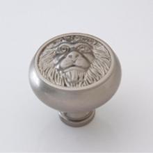 Classic Brass 1452SN - Lion Knob - 1-1/2''