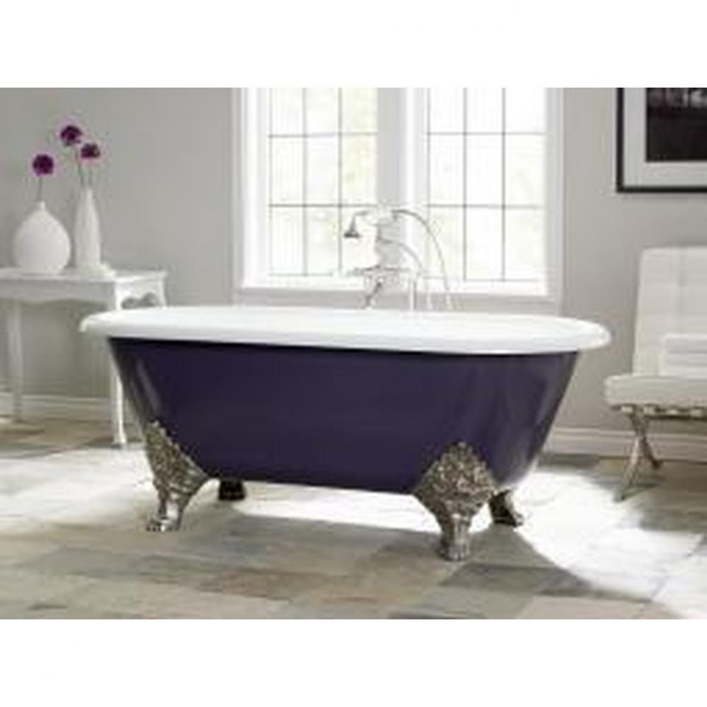 CARLTON Cast Iron Bathtub with Flat Area for Faucet Holes