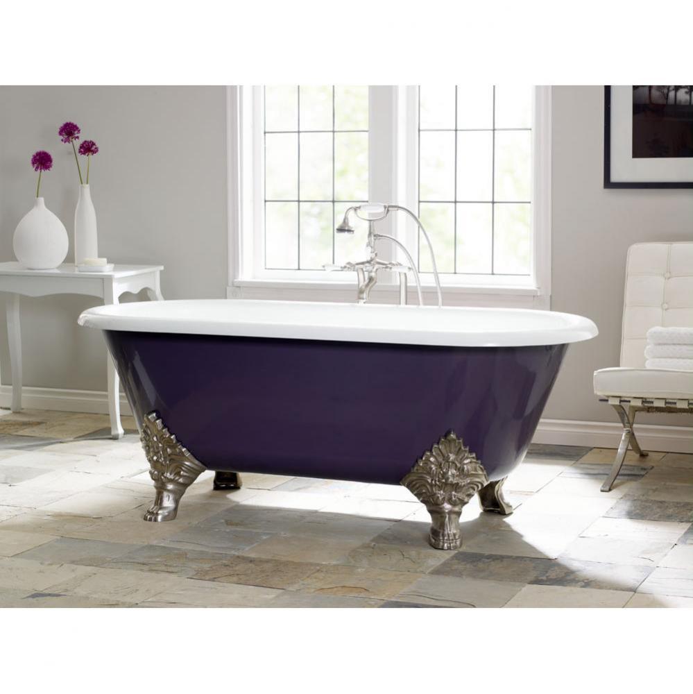 CARLTON Cast Iron Bathtub with Continuous Rolled Rim