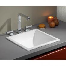 Cheviot Products 1179-WH - SQUARE Drop-In/Undermount Sink