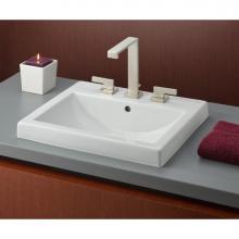 Cheviot Products 1190-WH-8 - CAMILLA Semi-Recessed Sink