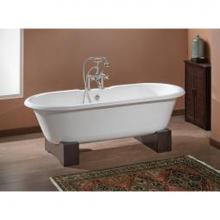 Cheviot Products 2110-WW-0-AB - REGAL Cast Iron Bathtub with Flat Area for Faucet Holes