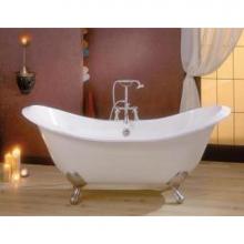 Cheviot Products 2112-WW-6-AB - REGENCY Cast Iron Bathtub with Faucet Holes