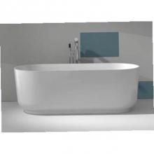 Cheviot Products 4123-WW - Verona Solid Surface Bathtub, Gloss White