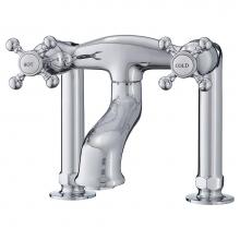 Cheviot Products 5142-CH - 5100 SERIES Basic Extra-Tall Deck-Mount Tub Filler - Cross Handles
