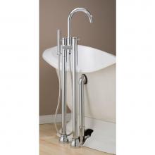 Cheviot Products 7565-AB - CONTEMPORARY Dual-Post Free-Standing Tub Filler