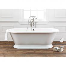 Cheviot Products 2163-WW - SANDRINGHAM Cast Iron Bathtub with Continuous Rolled Rim