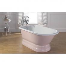 Cheviot Products 2178-WW-8 - TRADITIONAL Cast Iron Bathtub with Pedestal Base and Faucet Holes