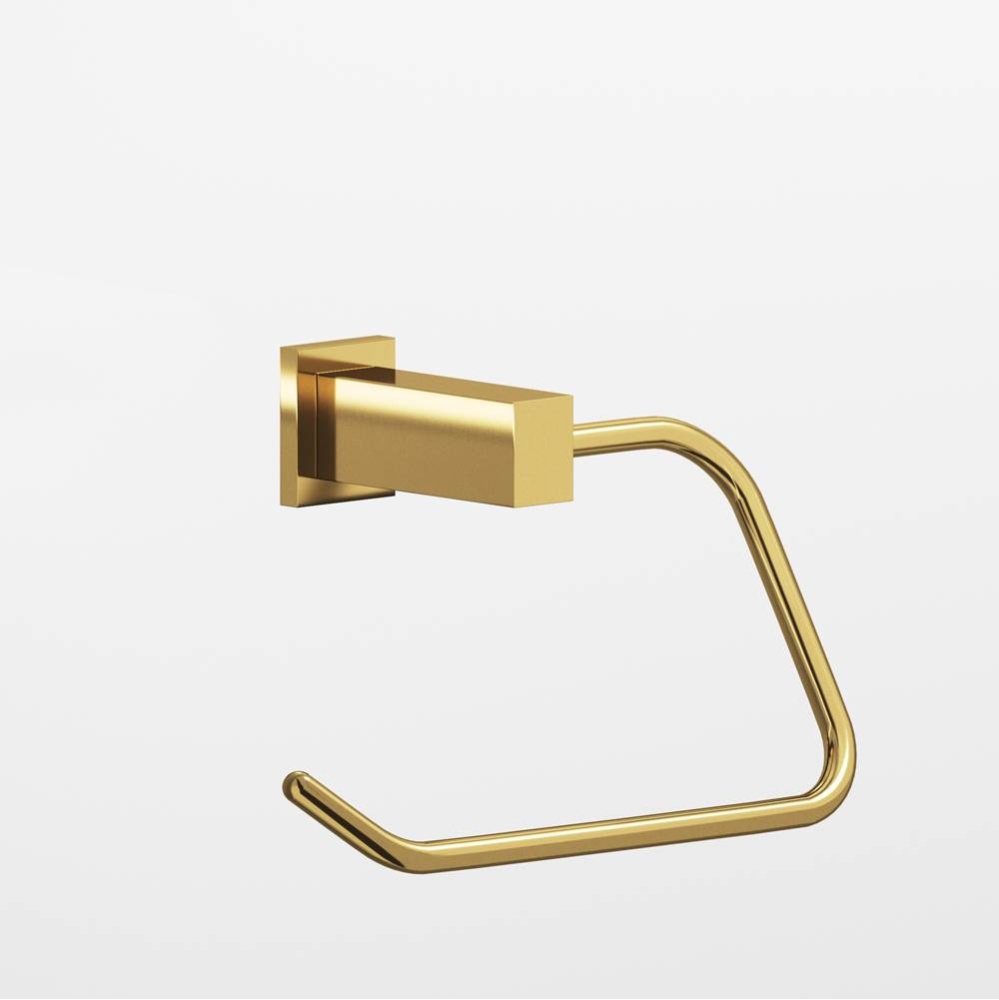 0.75 x 1'' diameter Left-handed Rectangular, single-arm Paper Holder hand finished in Ma