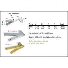 Colonial Bronze 3_5-15 - Fixed Pin Pivot Hinge Hand Finished in Satin Nickel
