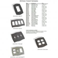 Colonial Bronze 6005-4T-4 - Quad Toggle Colonial Switch Plate - Satin Brass