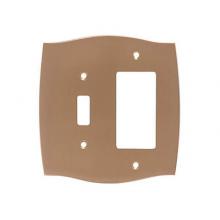 Colonial Bronze 6005-1G1T-AF - Single GFI/ Single Toggle Colonial Switch Plates  - French Gold